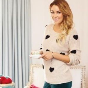 {NWT} Lauren Conrad • Heart Swearter